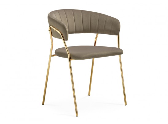 Стул на металлокаркасе Kamelia 1 cappuccino / gold в Кургане