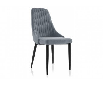 Стул на металлокаркасе Kora gray / black