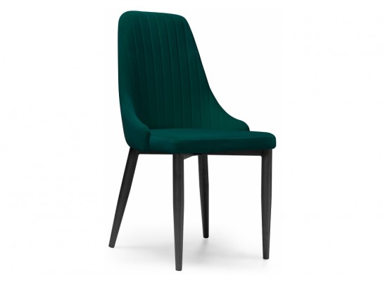 Стул на металлокаркасе Kora green / black в Кургане