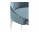Стул на металлокаркасе Kora light blue / white