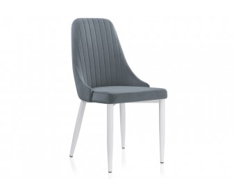 Стул на металлокаркасе Kora white / gray