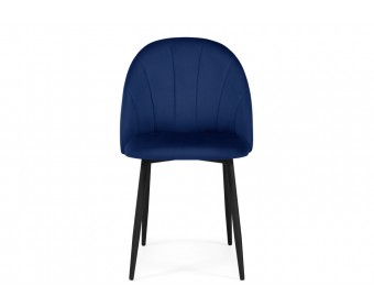 Стул на металлокаркасе Логан синий / черный