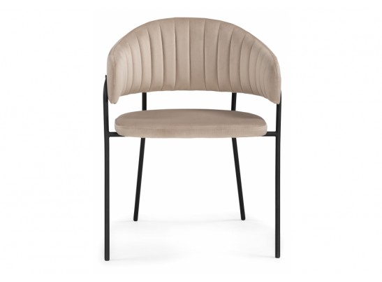 Стул на металлокаркасе Лукас бежевый / черный в Кургане