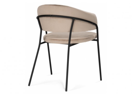 Стул на металлокаркасе Лукас бежевый / черный в Кургане