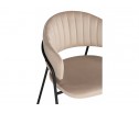 Стул на металлокаркасе Лукас бежевый / черный в Кургане