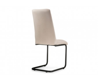 Стул на металлокаркасе Лулла бежевый / черный