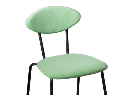 Стул на металлокаркасе Мареон катания минт / черный матовый в Кургане
