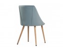 Стул на металлокаркасе Morgan light blue / wood в Кургане