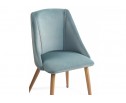 Стул на металлокаркасе Morgan light blue / wood в Кургане