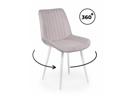 Стул на металлокаркасе Седа 360 латте (zd 290) / белый