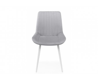 Стул на металлокаркасе Седа светло-серый (zd 960) / белый