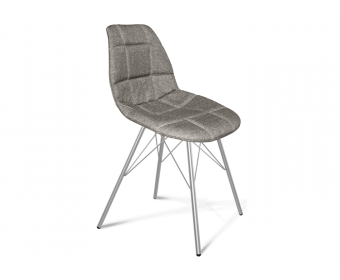 Стул на металлокаркасе SHT-ST29-С / S100 пепельный / пепельный / хром лак