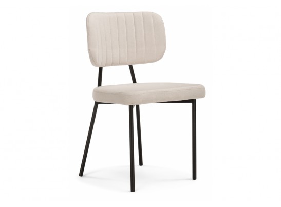 Стул на металлокаркасе Вакао бежевый / черный в Кургане