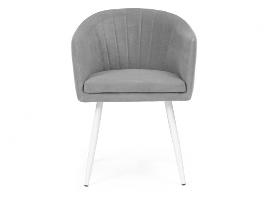 Стул на металлокаркасе Валета светло-серый / белый в Кургане