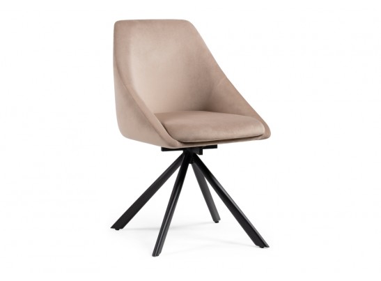 Стул на металлокаркасе Окленд крутящийся латте / черный в Кургане