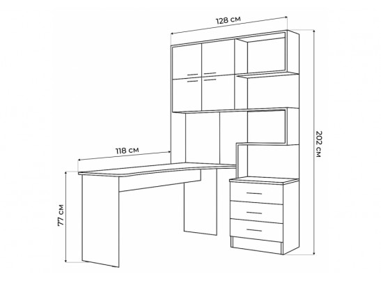Компьютерный стол Эльброни левый кашемир в Кургане