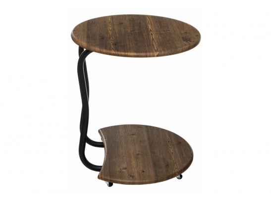 Журнальный столик Андромеда черный матовый / старое дерево в Кургане