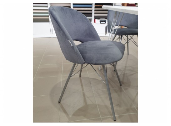 Стул на металлокаркасе SHT-ST34/S37 платиново-серый / хром лак в Кургане