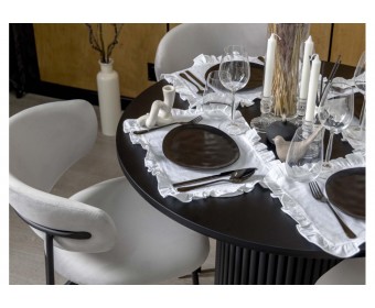 Стол Барел 100 черный / черный