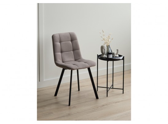 Стул на металлокаркасе Чилли латте / черный в Кургане