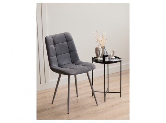 Стул на металлокаркасе Чилли темно-серый / серый в Кургане