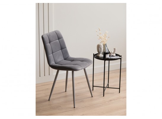 Стул на металлокаркасе Чилли темно-серый / серый в Кургане