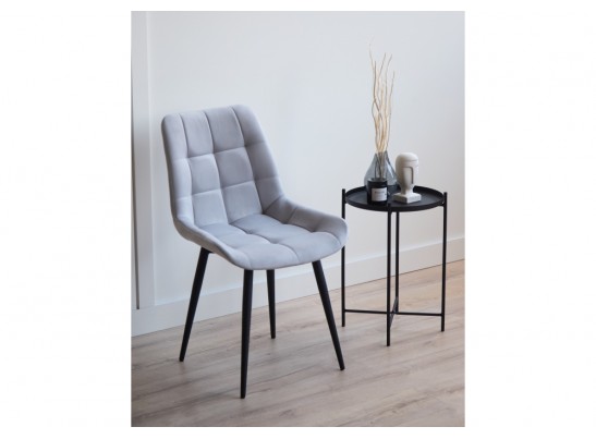 Стул на металлокаркасе Челси К светло-серый (zd 960) / черный в Кургане