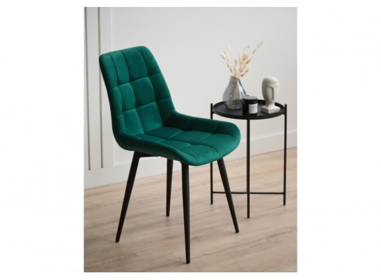 Стул на металлокаркасе Челси 360 К зеленый (zd 667) / черный в Кургане