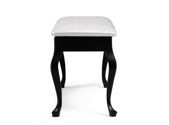 Банкетка Хиль черная / кожзам белый пунто в Кургане