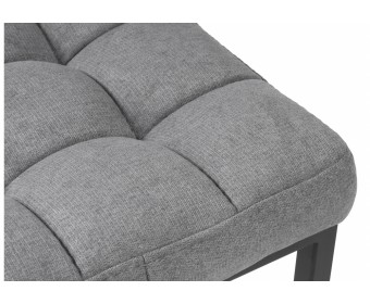 Барный стул Лофт ткань канди грей / черный матовый