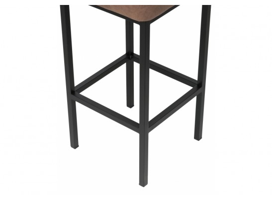 Барный стул Лофт ткань катания корица / черный матовый в Кургане