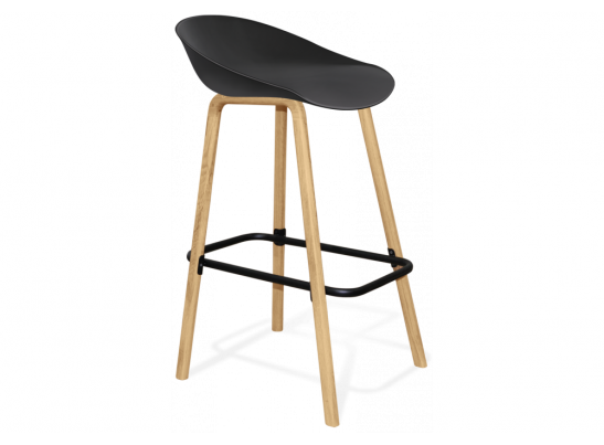 Барный стул SHT-ST19/S94 черный / прозрачный лак в Кургане