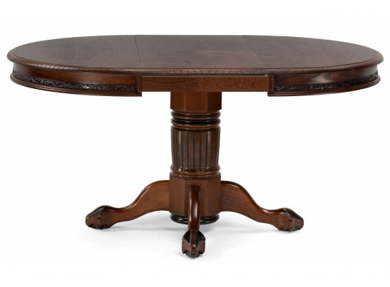 Деревянный стол Альфред круглый орех / коричневая патина в Кургане