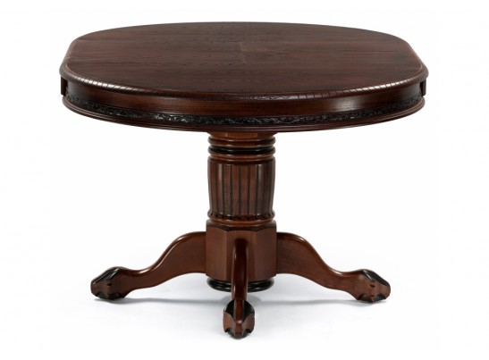 Деревянный стол Альфред круглый орех / коричневая патина в Кургане