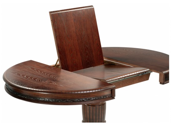 Деревянный стол Альфред круглый орех / коричневая патина в Кургане