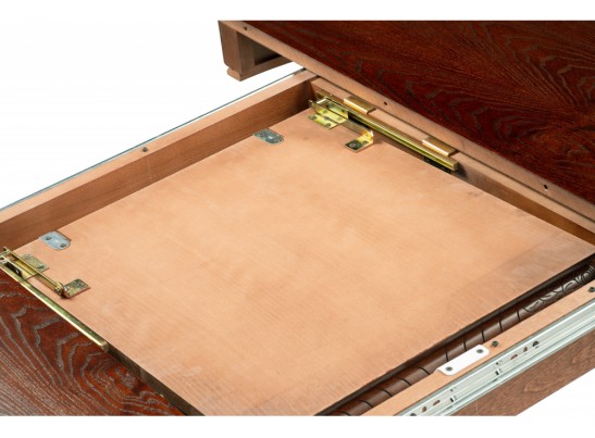 Деревянный стол Альфред круглый орех / коричневая патина в Кургане