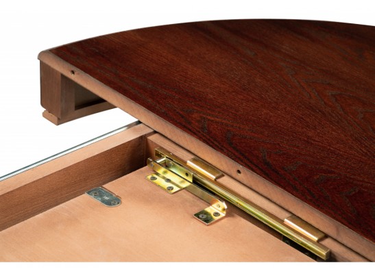 Деревянный стол Альфред круглый орех / коричневая патина в Кургане