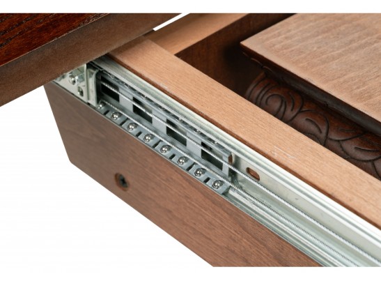 Деревянный стол Альфред круглый орех / коричневая патина в Кургане