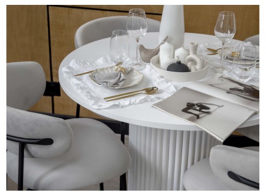 Деревянный стол Барел 89 белый / белый в Кургане