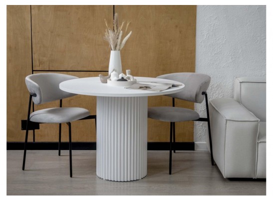 Деревянный стол Барел 89 белый / белый в Кургане