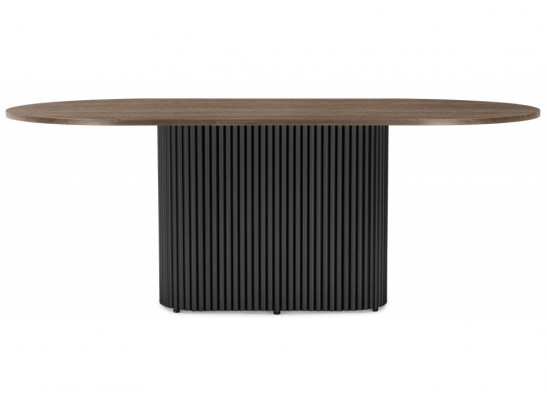 Деревянный стол Барон О 200 х 90 дуб кантри пленка / черный в Кургане