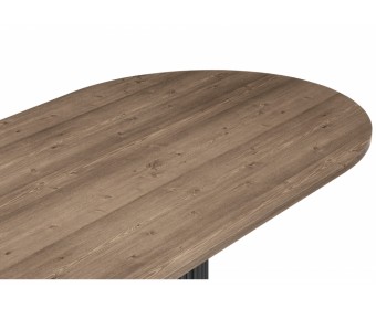 Деревянный стол Барон О 200 х 90 дуб кантри пленка / черный