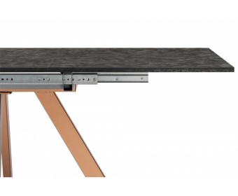 Деревянный стол Райн 116(160)x77 раздвижной малави / медь