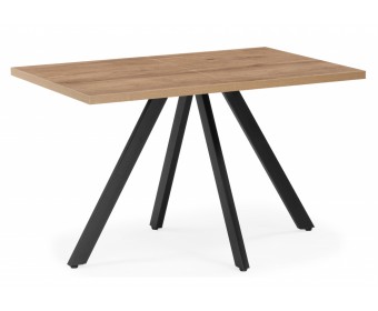 Деревянный стол Райн 32 116(160)x77 раздвижной дуб табачный / черный