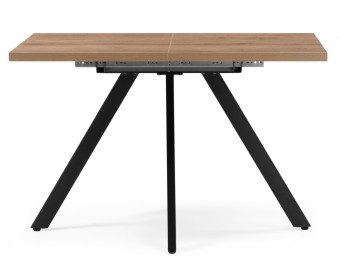 Деревянный стол Райн 32 116(160)x77 раздвижной дуб табачный / черный