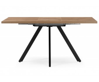 Деревянный стол Райн 32 116(160)x77 раздвижной дуб табачный / черный