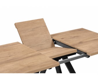 Деревянный стол Райн 32 116(160)x77 раздвижной дуб табачный / черный