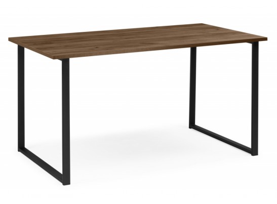 Деревянный стол Лиман 117 х 77 дуб крафт табачный / черный матовый в Кургане