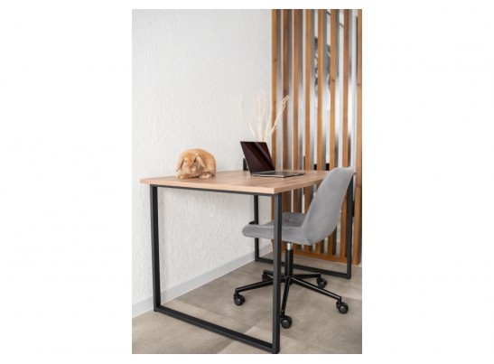 Деревянный стол Лиман 117 х 77 дуб крафт табачный / черный матовый в Кургане