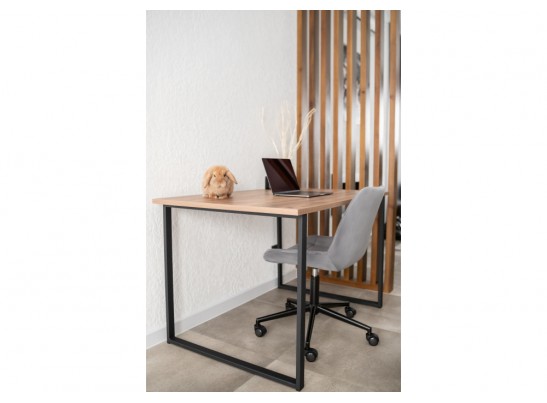 Деревянный стол Лиман 117 х 77 дуб крафт табачный / черный матовый в Кургане